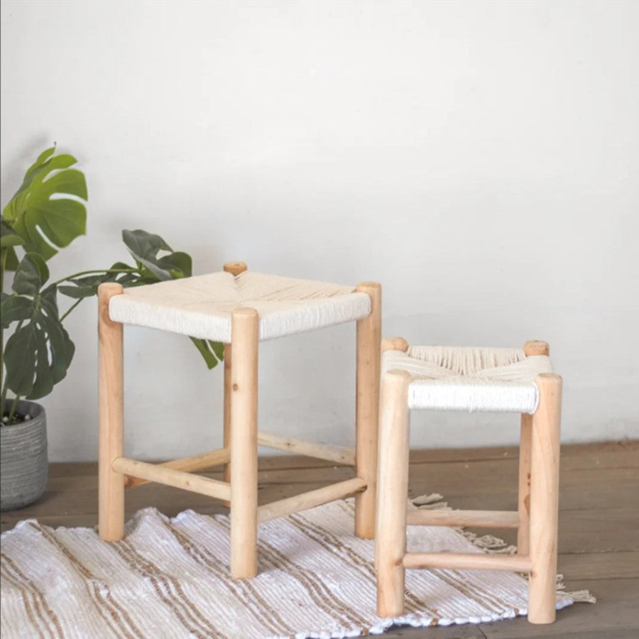 Cotton Rope Woven Stool - 2 sizes