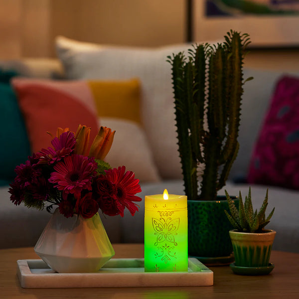 Luminara Encanto Pillar Flameless Candle