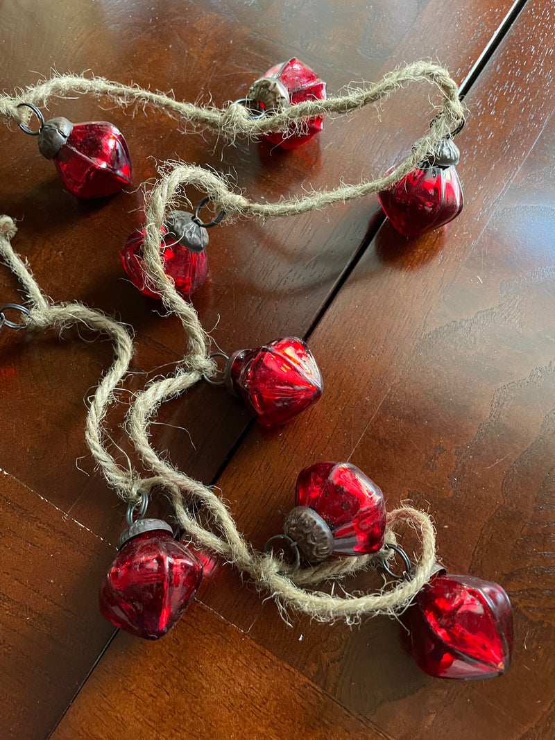 Red Ornament String Garland