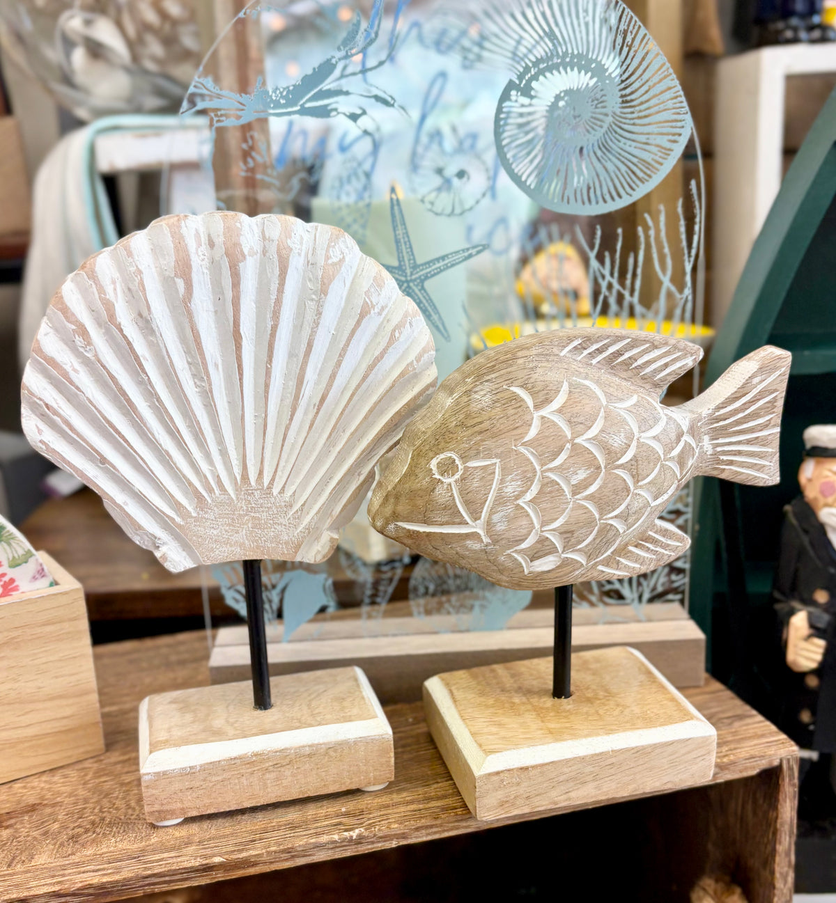 Beach Carving on Stand