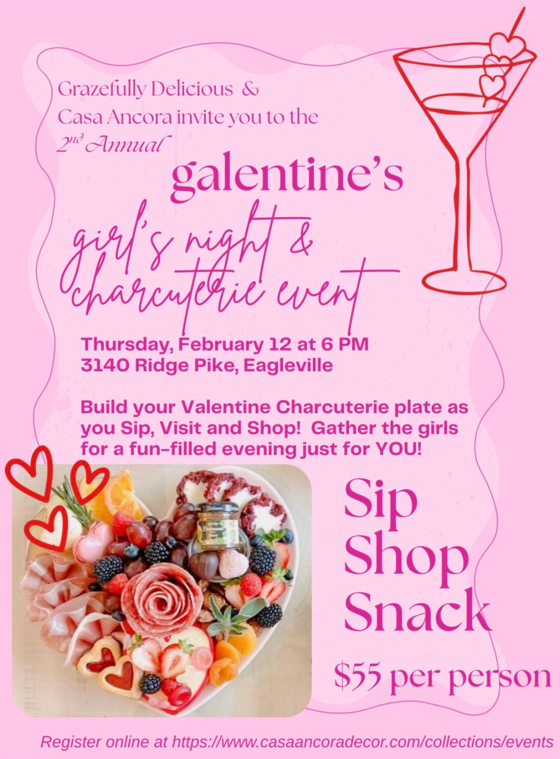 2nd Annual Galentine's Charcuterie Event