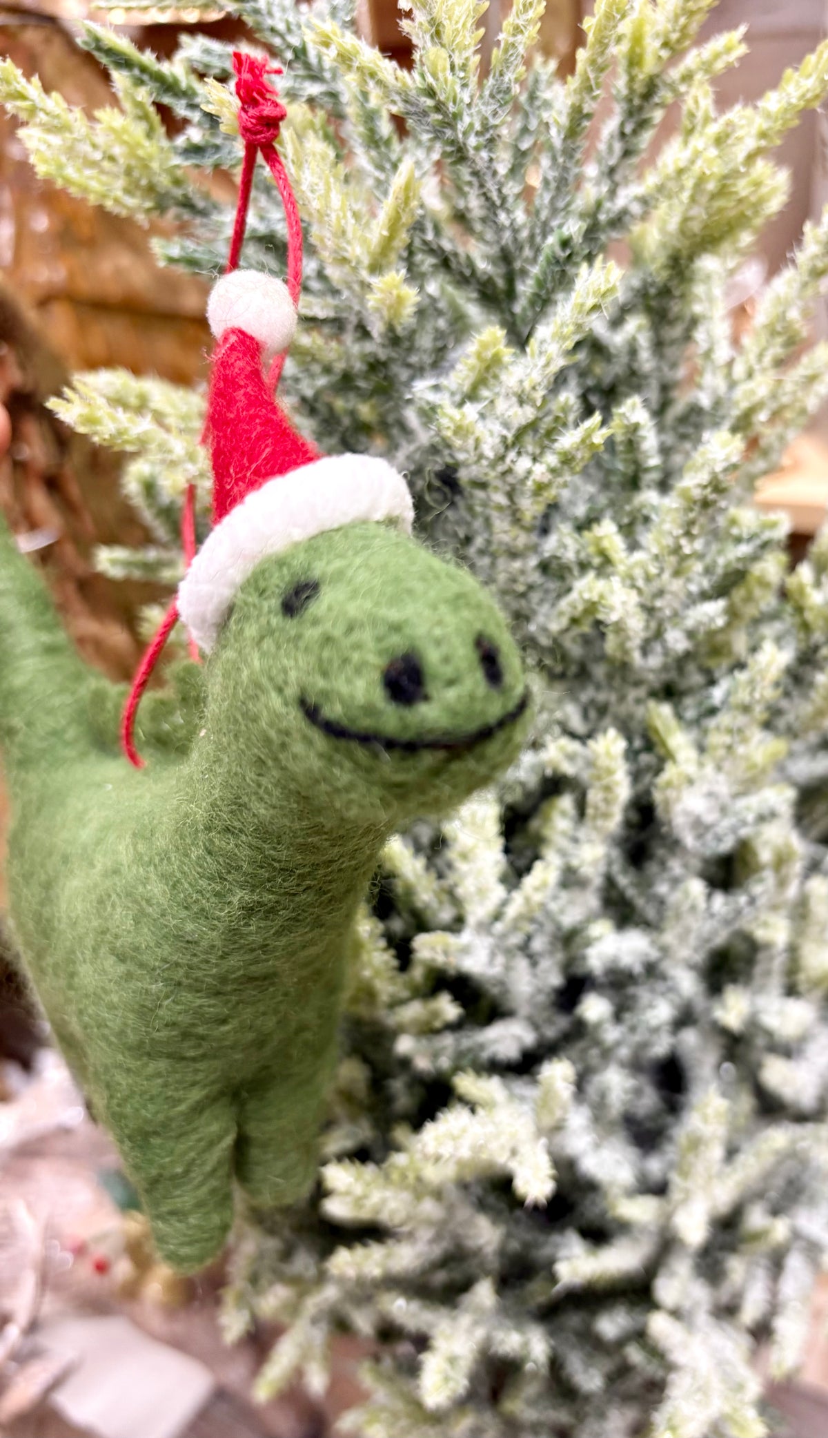 Green Dino Ornament