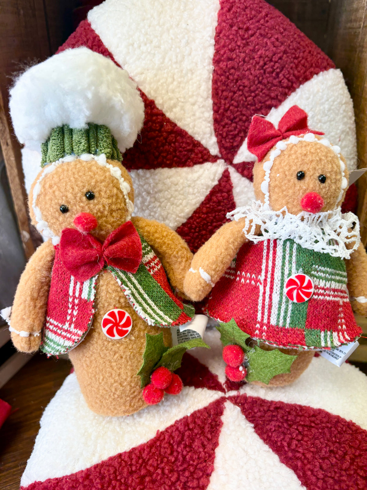 Holly Berry Gingerbread Ornament