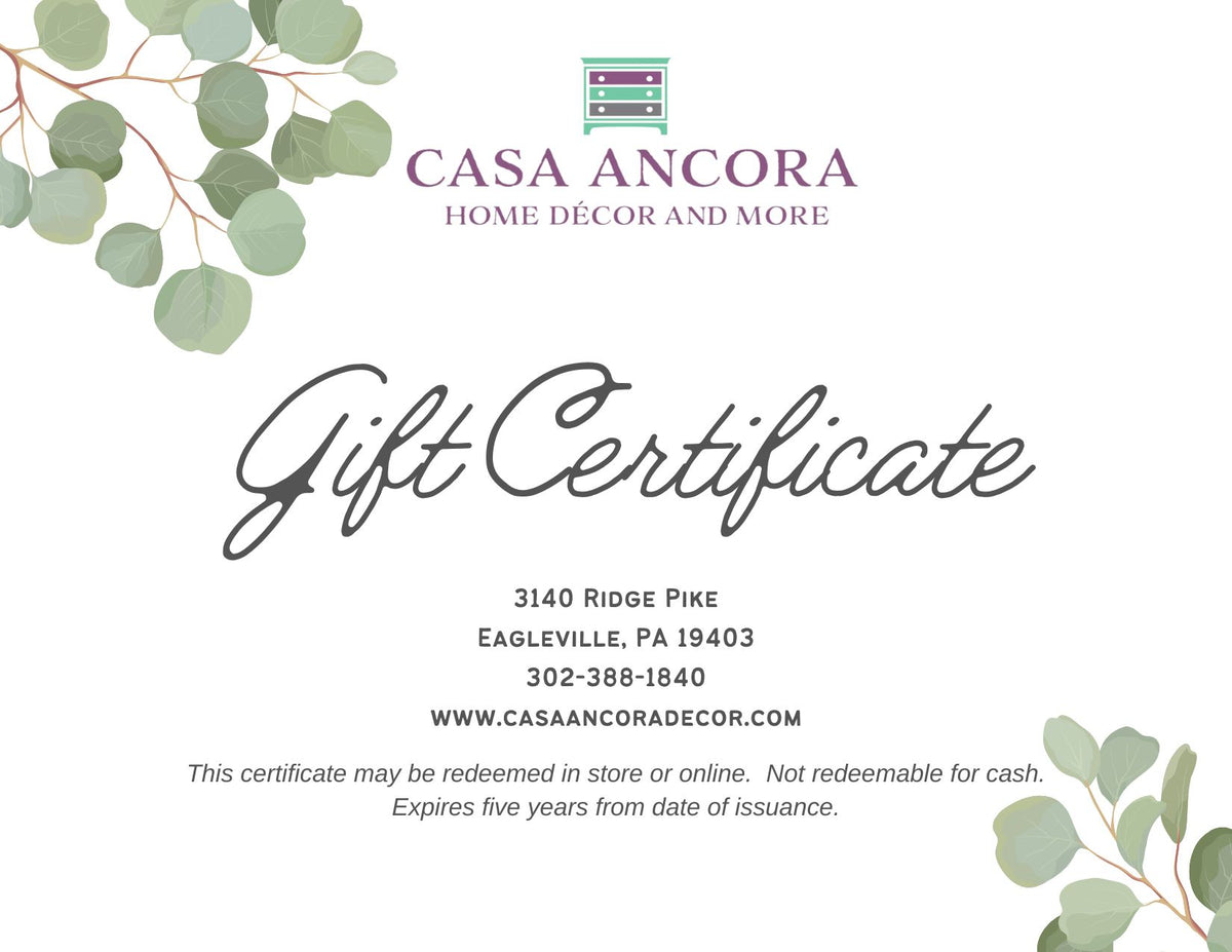 Casa Ancora Decor Gift Card