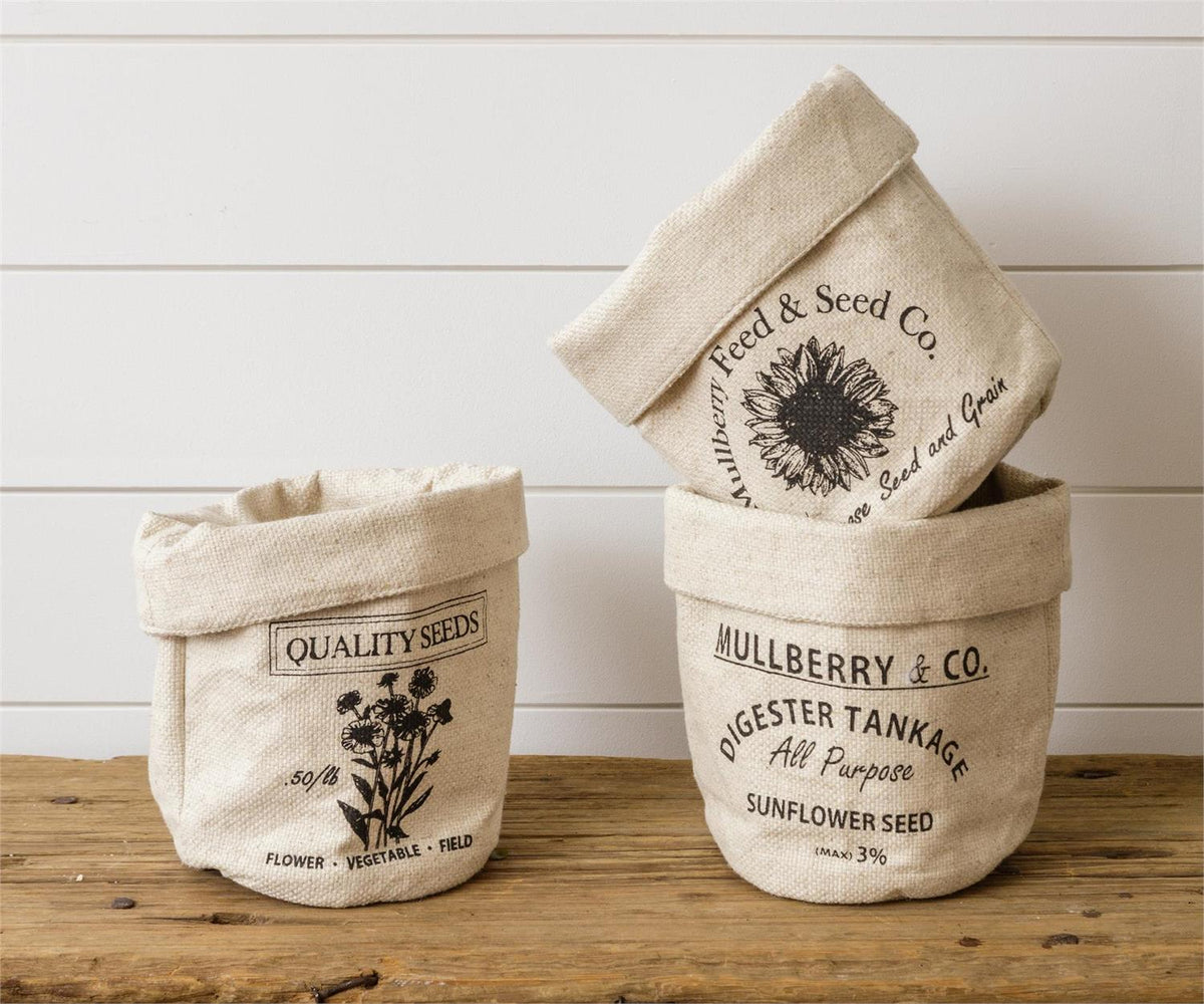 Grain Sack Planter Bag