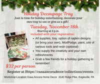 Decoupage Tray Workshop