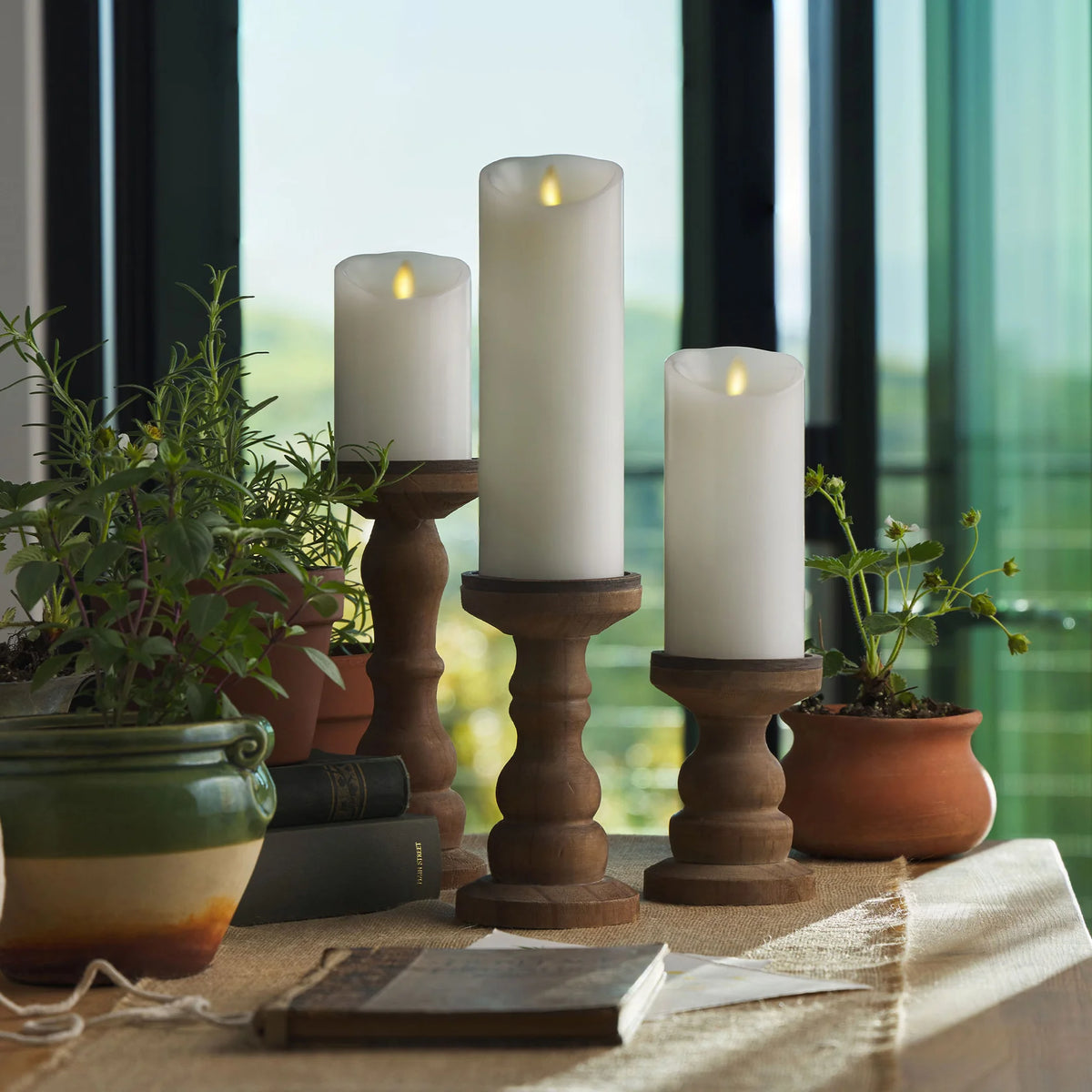 Luminara Flameless Pillar Candles