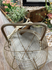 Antique Wire Egg Basket