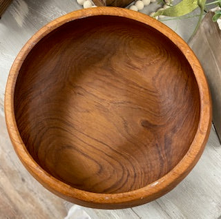 Vintage Teakwood Salad Bowl