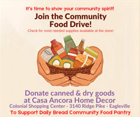 Community Food Drive - 11/3/2025 to 1/7/2026