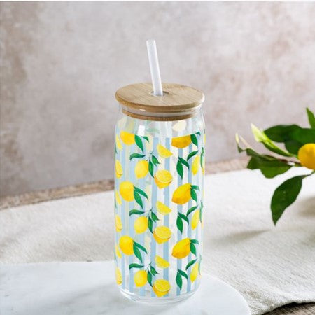 25 oz Glass with Lid