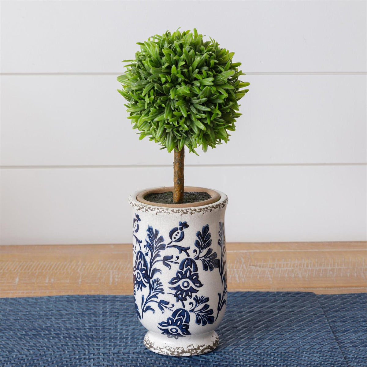 Blue Floral Vase