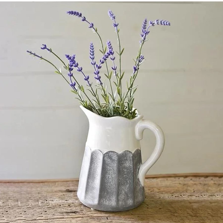 Old Grey & White Pitcher
