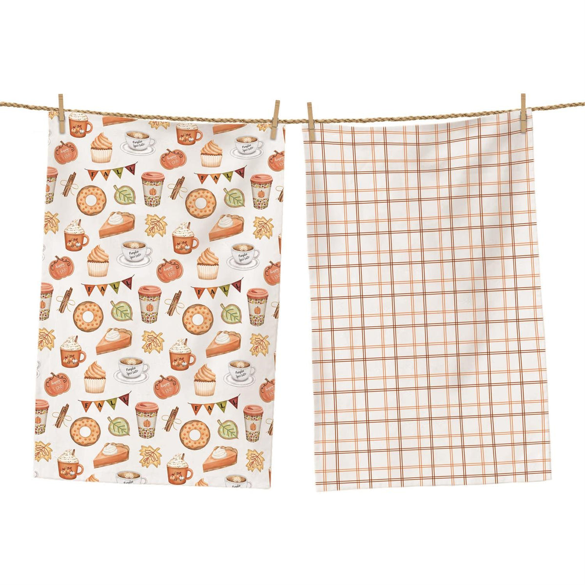 Pumpkin Spice Tea Towels