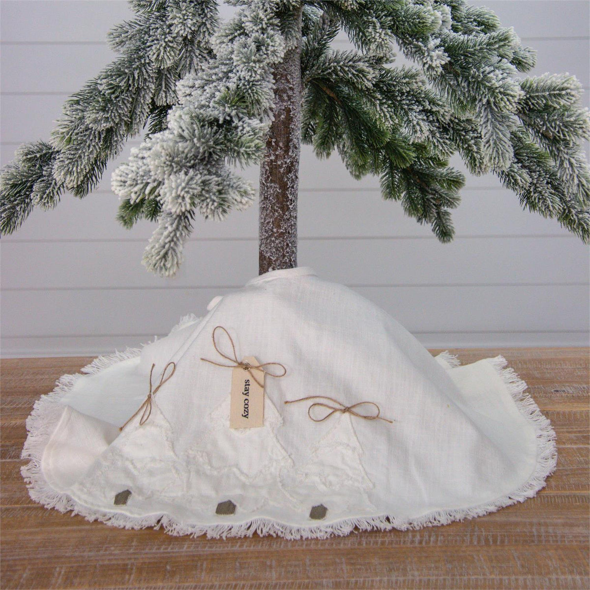 Raggedy Trees Fabric Tree Skirt