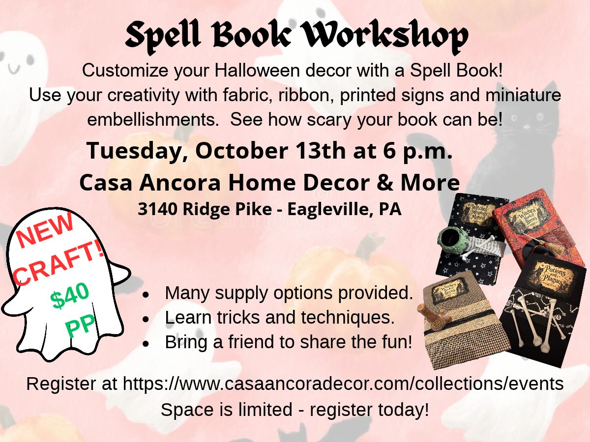 Halloween Spell Book Workshop