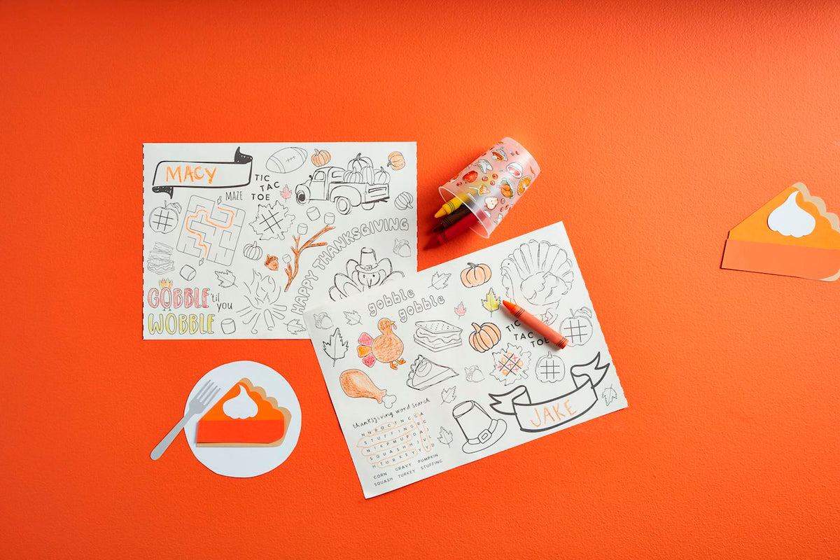 Color Me Thanksgiving Placemats