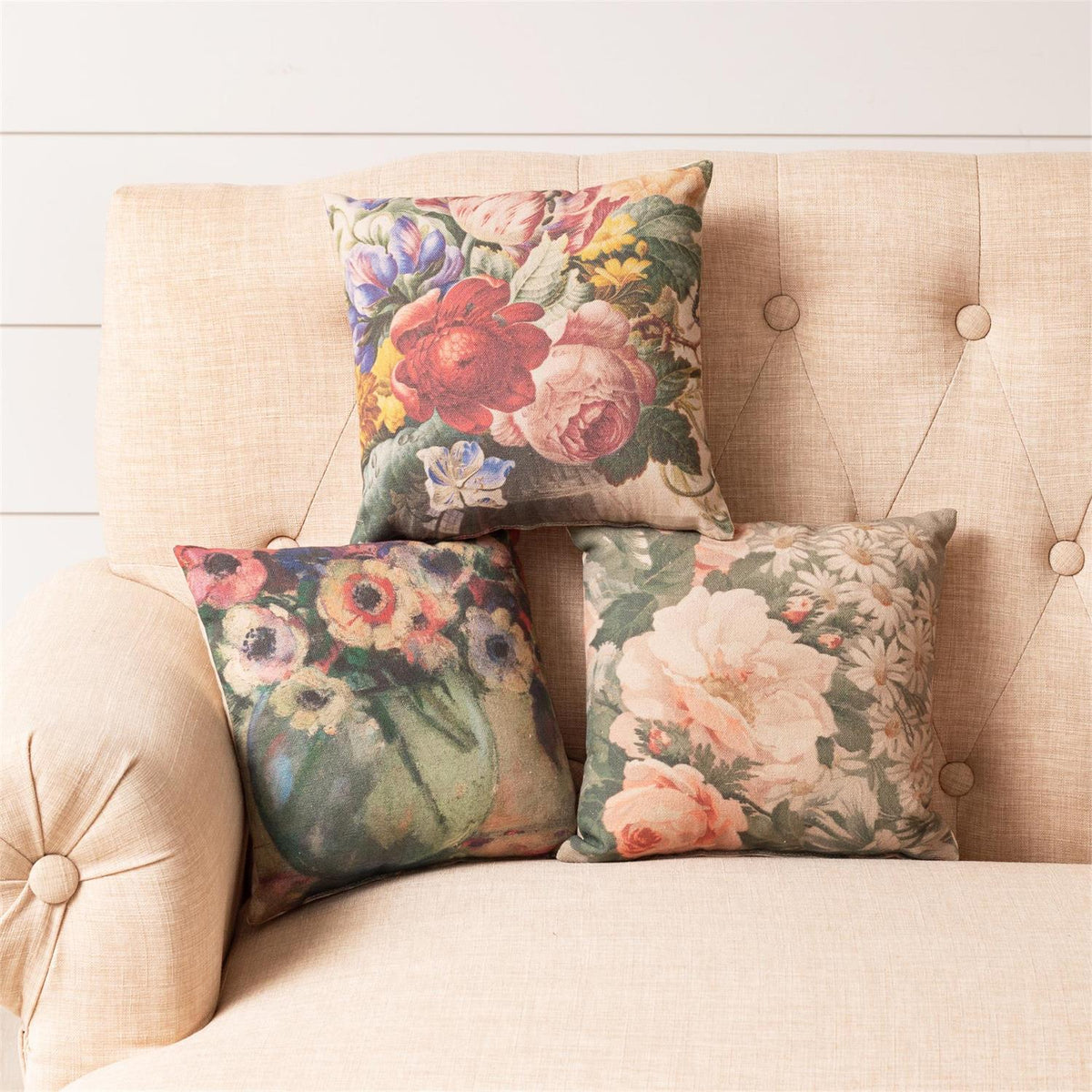 Vintage Floral Mini Pillow