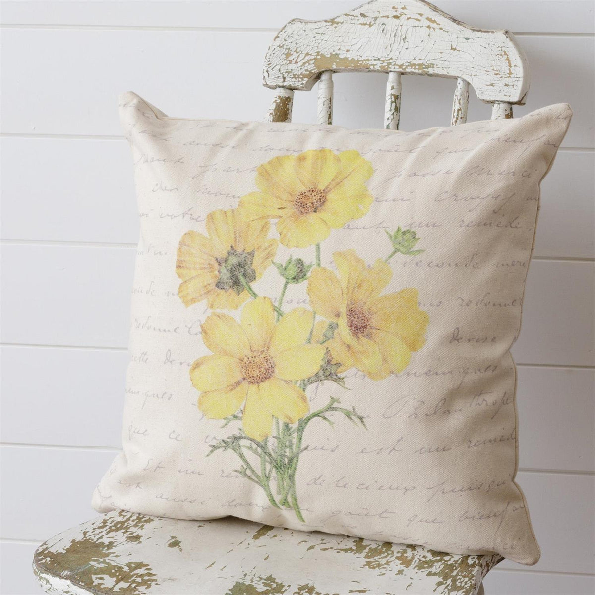 Yellow Flower Pillow