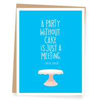 Julia Child Quote Birthday Card