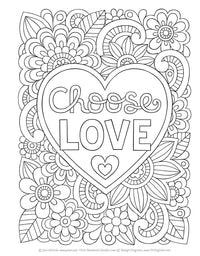 Notebook Doodles Love - Coloring for Tweens