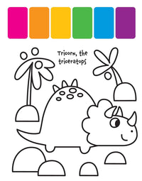 My First Painting Book: Dinosaurs - Palette on Pages