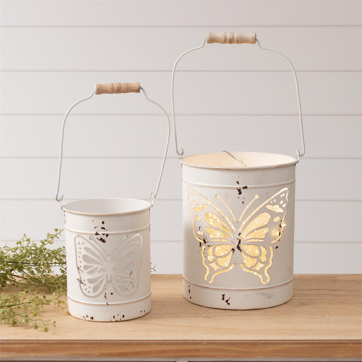 Metal Butterfly Lantern