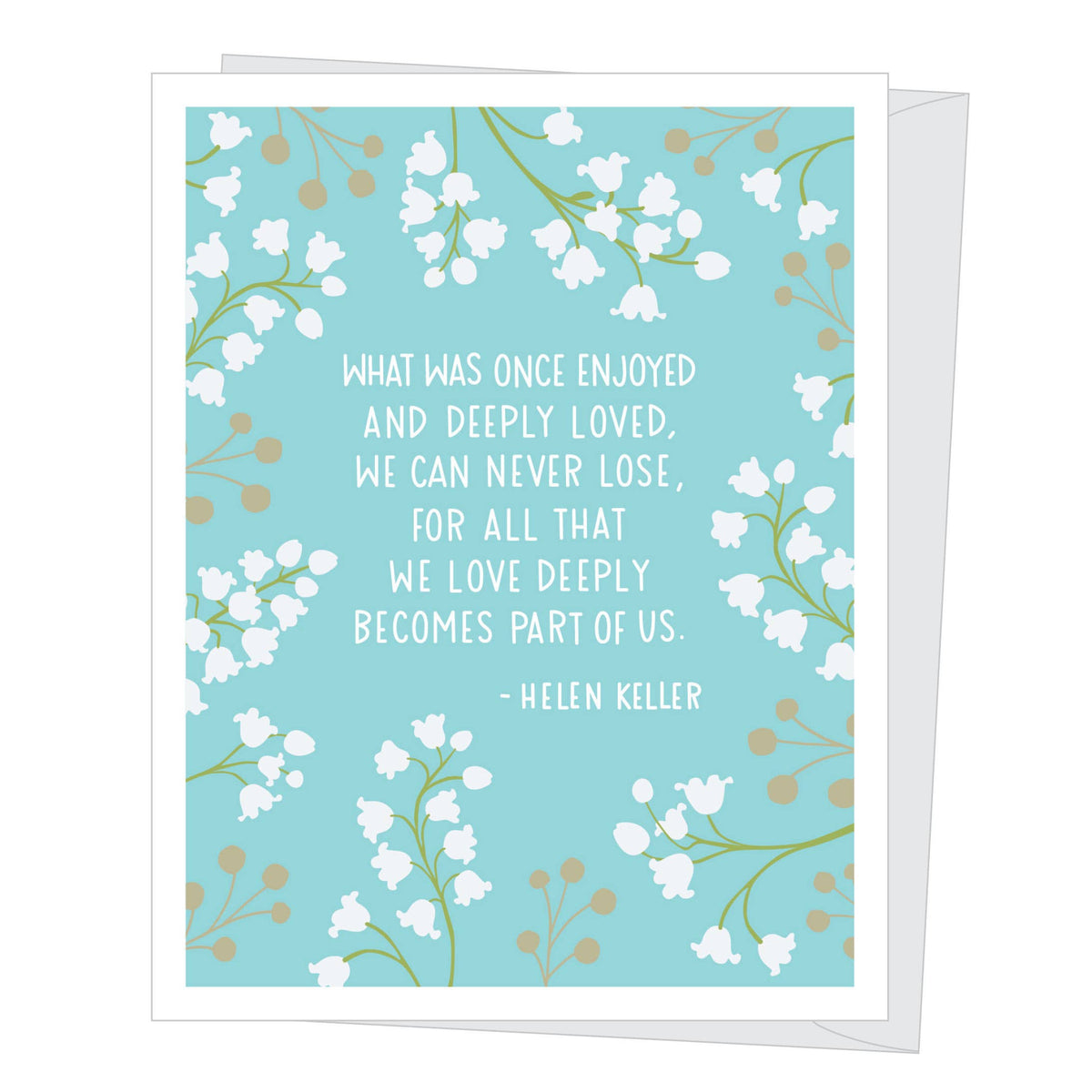 Helen Keller Quote Sympathy/Support Card