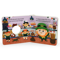 Happy Leprechaun St. Patrick's Day Finger Puppet Board Book