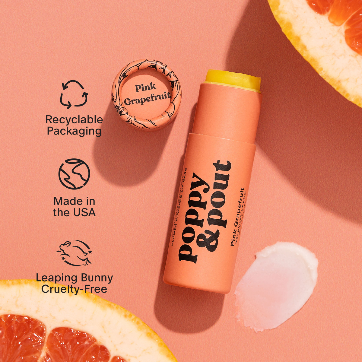 Lip Balm, Pink Grapefruit
