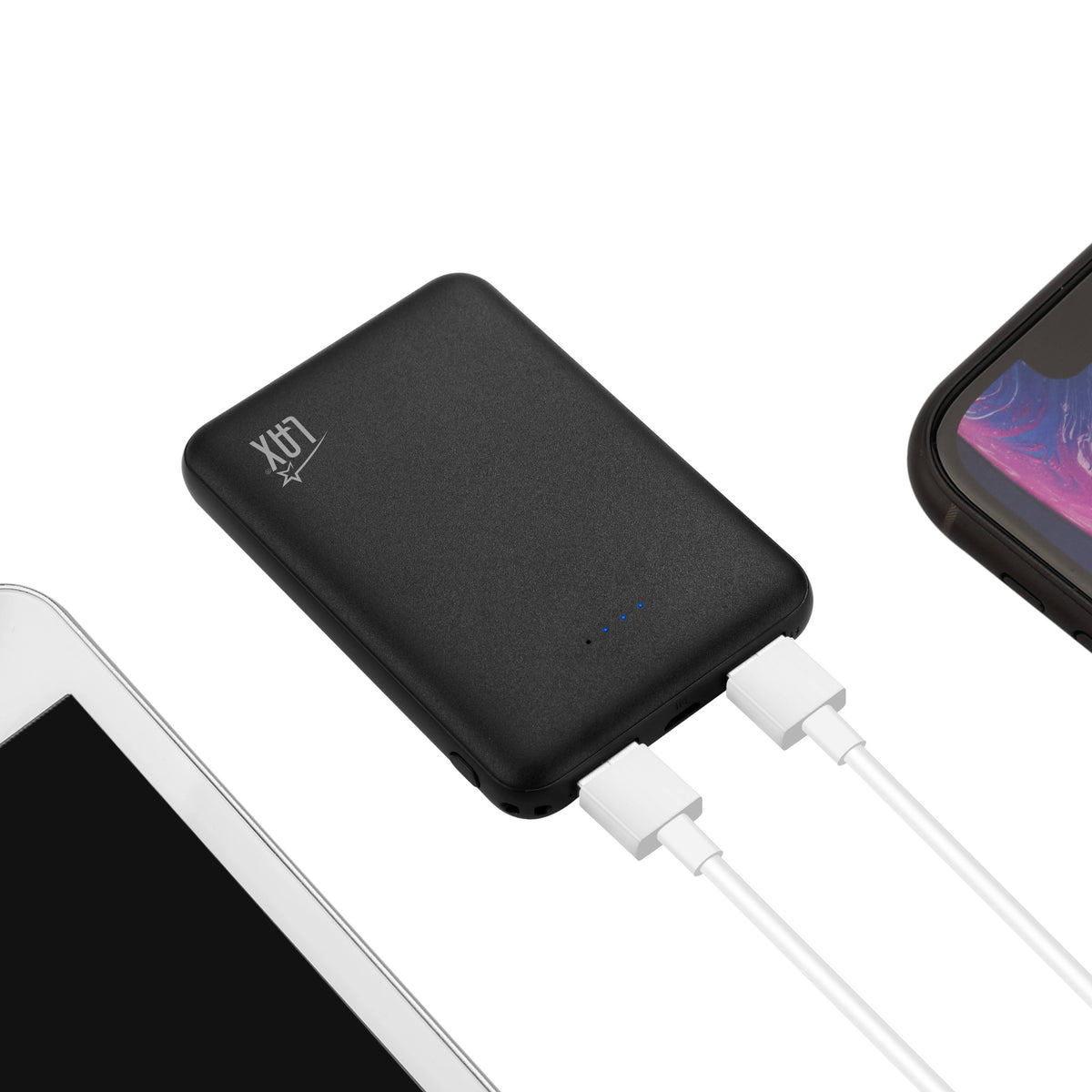 Ultra-Slim & Portable 6600 mAh Power Bank—Retail Packaging: Lilac