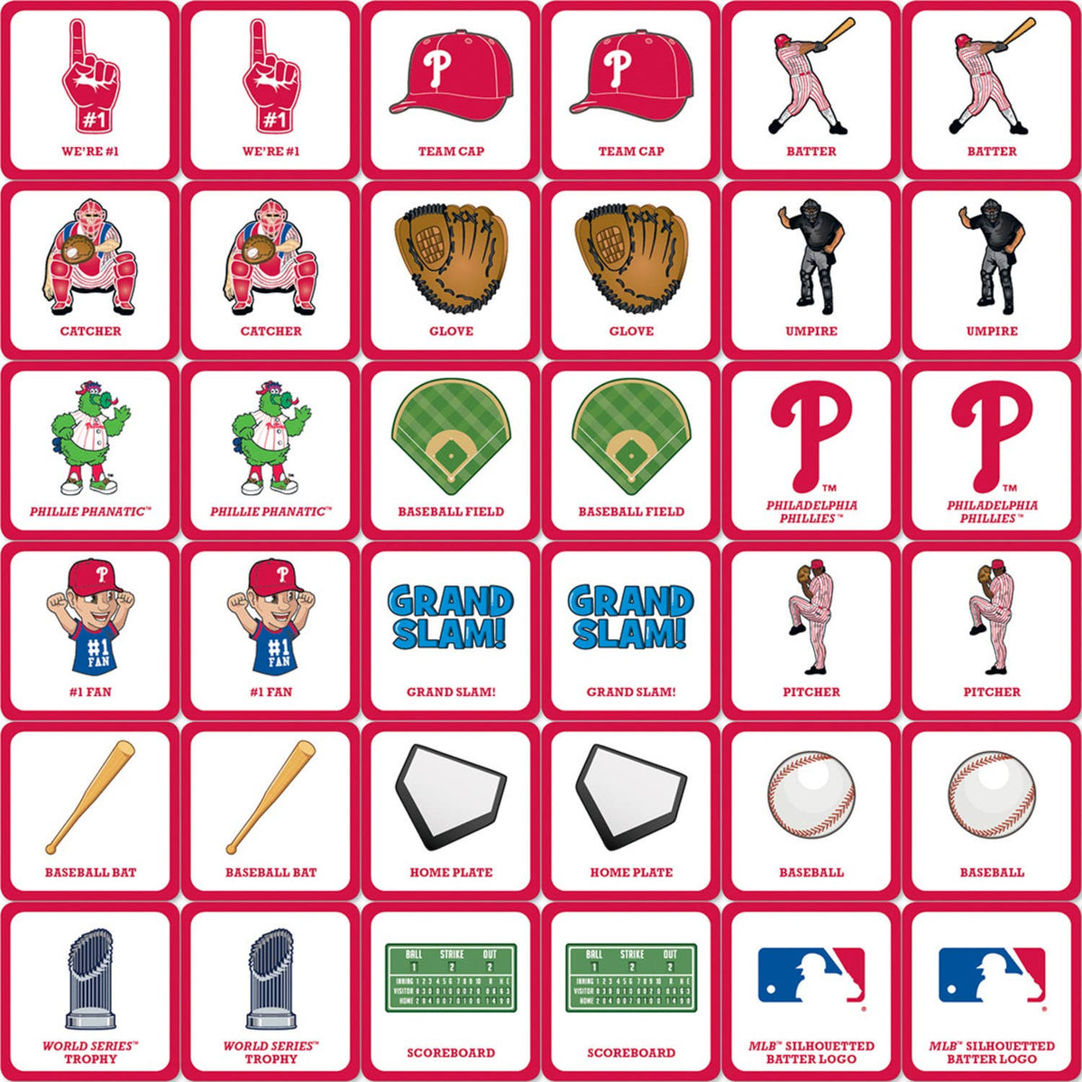 Philadelphia Phillies Matching Game