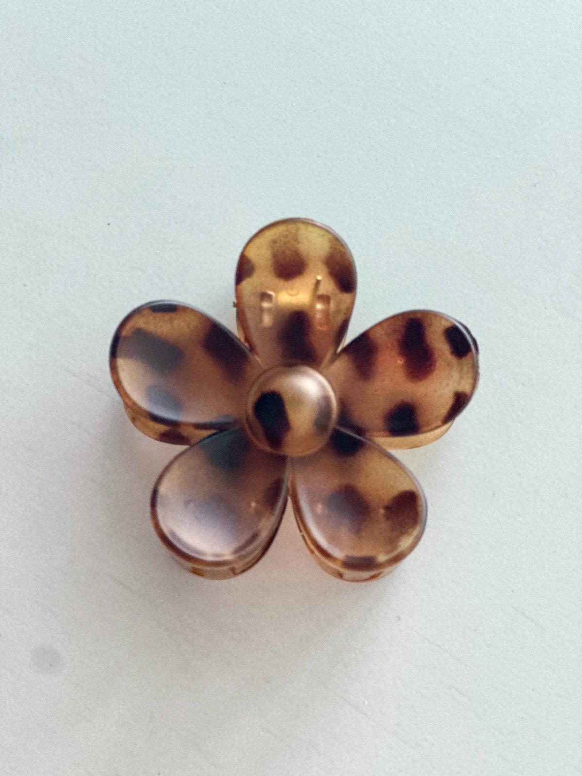 Flower Power "Brown Shimmer" Hair Clip