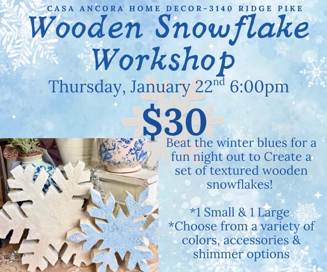 Wooden Snowflake Workshop