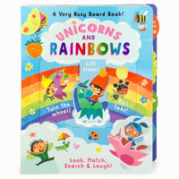 Unicorns And Rainbows Interactive Activity Board Book