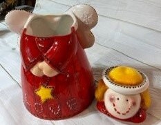 Vintage Angel Cookie Jar Atico Ceramic
