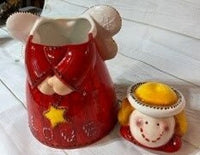 Vintage Angel Cookie Jar Atico Ceramic