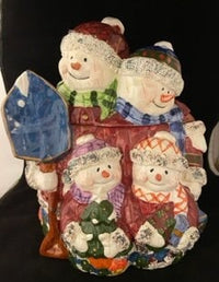 Snowman Family Cookie Jar