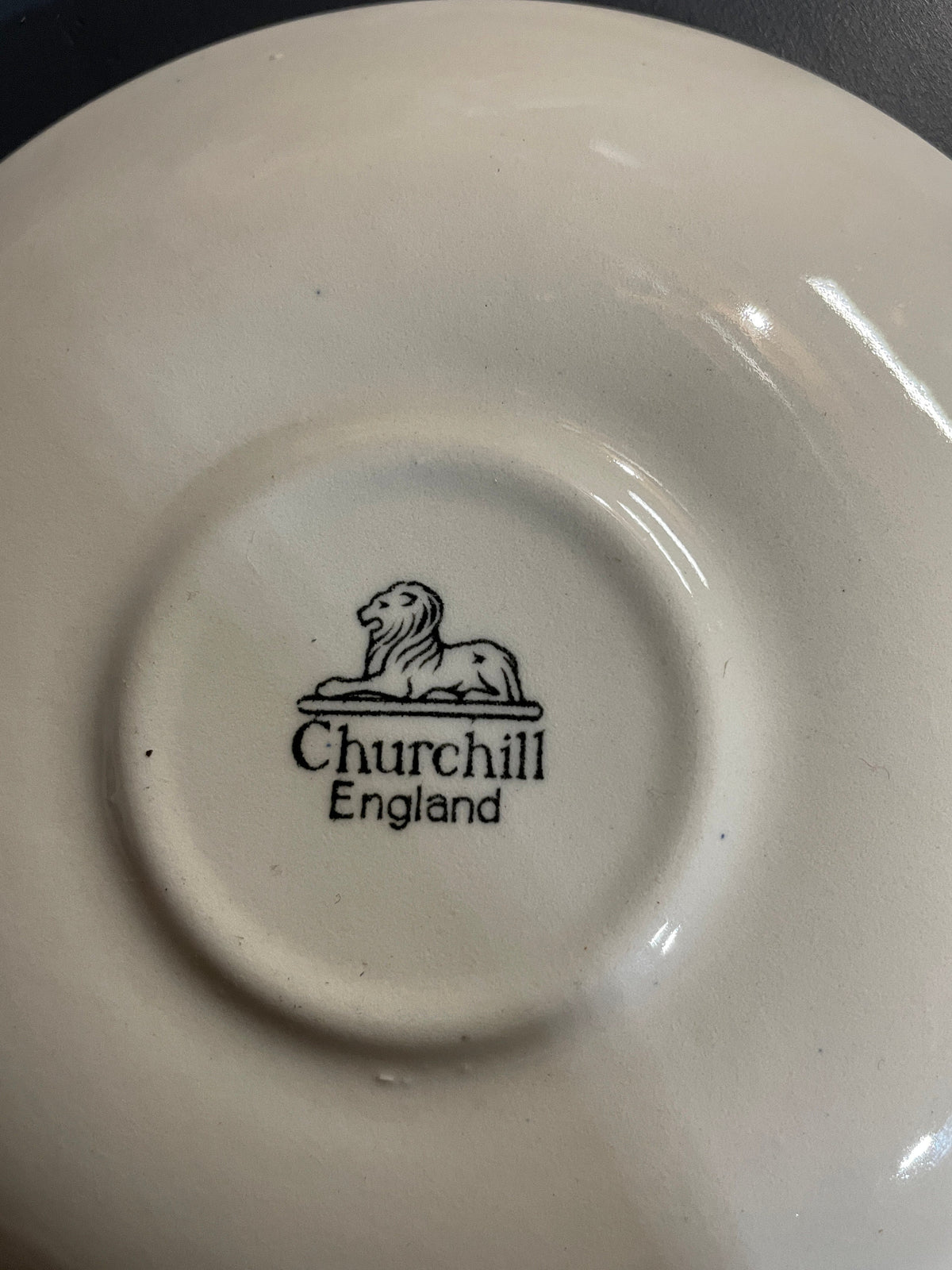 Churchill England Blue Cup & Saucer Set