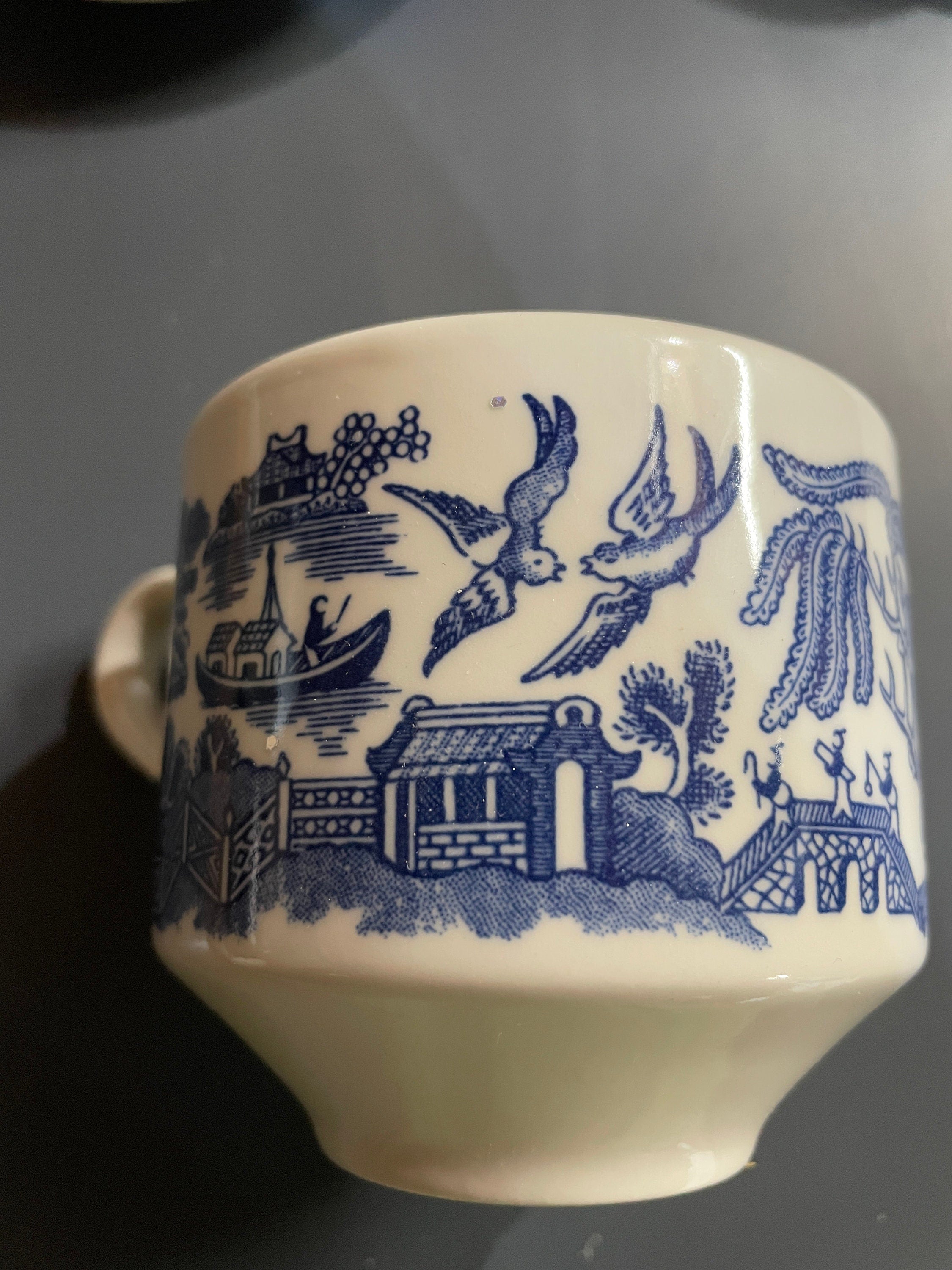 churchill England希少ヴィンテージボウル vintage Churchill England blue willow pattern china cereal bowls